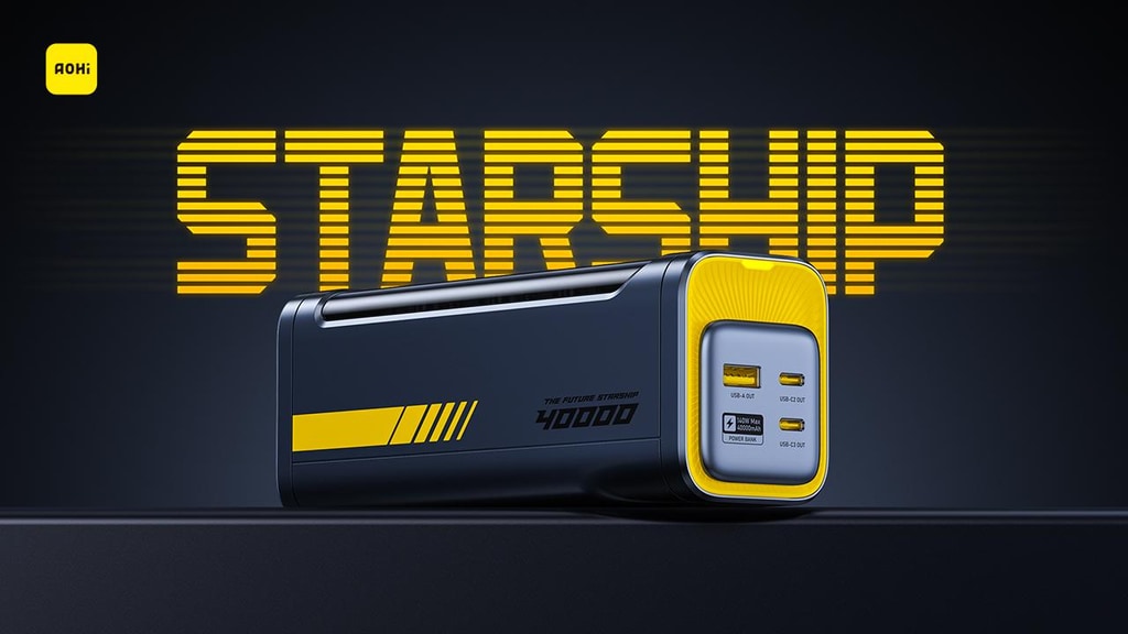 World's Most Powerful 2-in-1 40000mAh Portable Power Bank