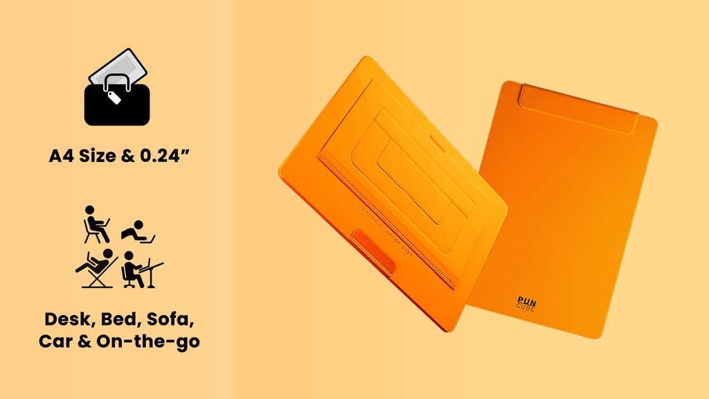 PUNCUBE Minimal 3-in-1 Desk: Designed for mobile office