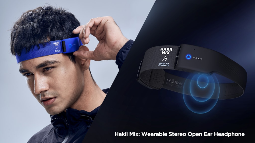Hakii Mix: Wearable Stereo Open Ear Headphone