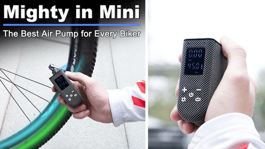 AirGo Ⅱ: Evolved All-in-One Mini Bike Pump for Cycling Fans