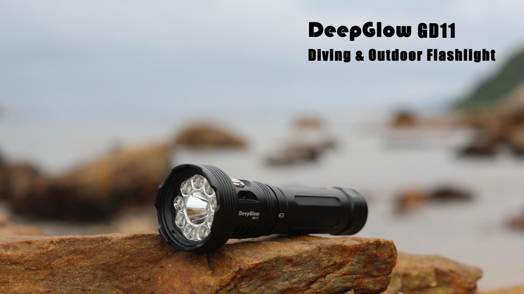 Professional Diving and Outdoor Dual-Purpose Flashlight