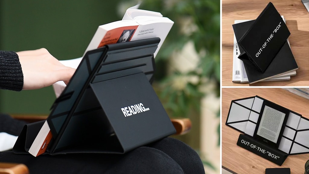 OUT-OF-THE-"BOX"| Unique portable stand for books & eDevices