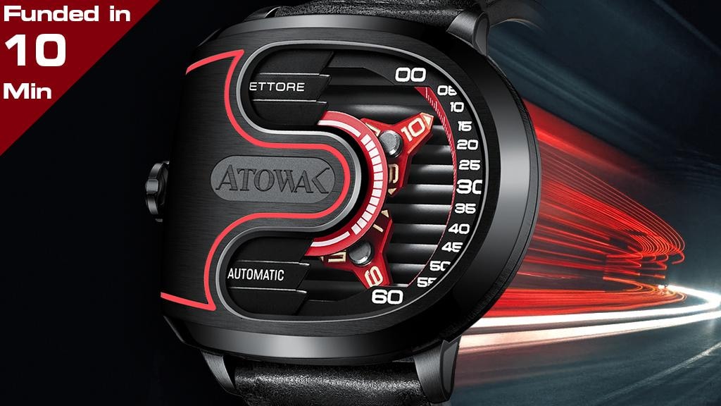 ATOWAK ETTORE: Supercar-Inspired 4-Arm Wandering Hour Watch