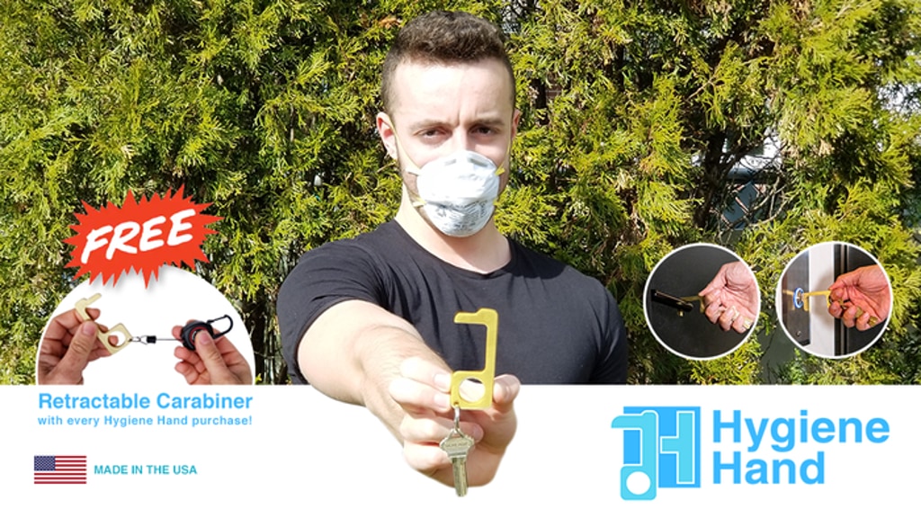 Hygiene Hand Antimicrobial Brass EDC Door Opener & Stylus