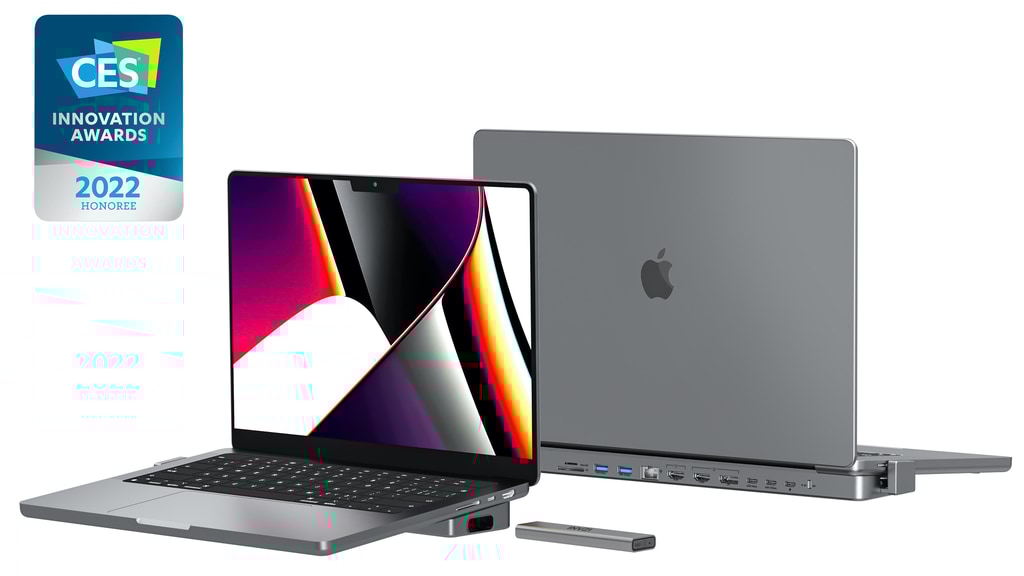 INVZI MagHub - Pop Up SSD USB-C Hub for MacBook Pro/Air