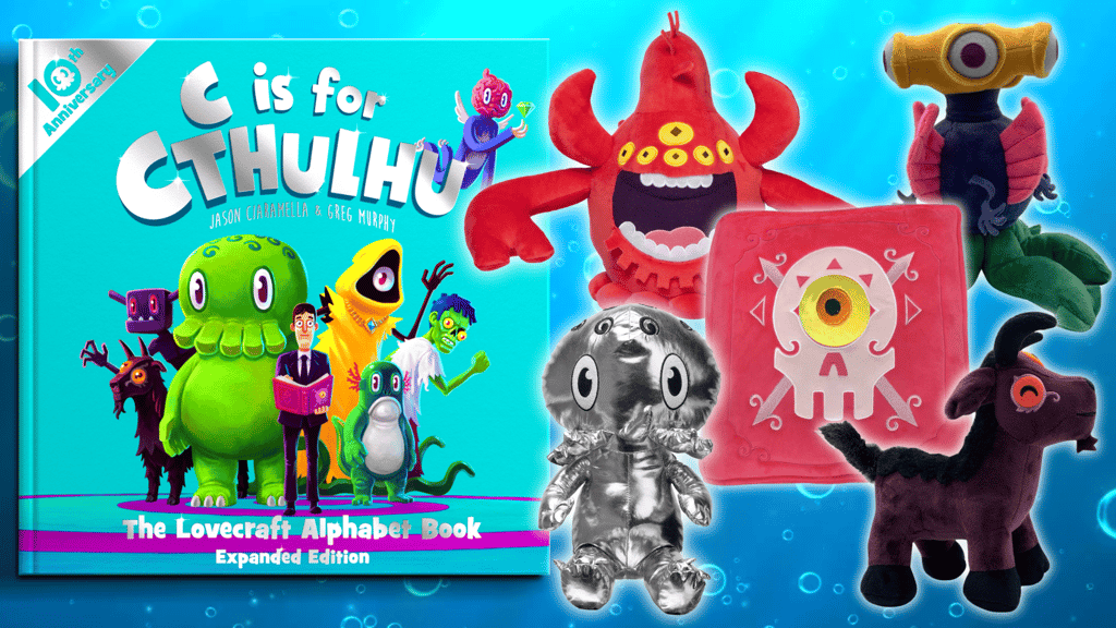 10th Anniversary C is for Cthulhu Hardcover & New Plush Toys