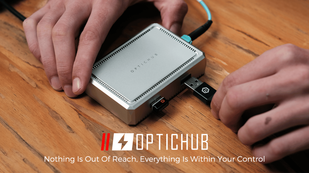 OPTICHUB: USB-C Optic Fiber Hub Extender Up To 300m