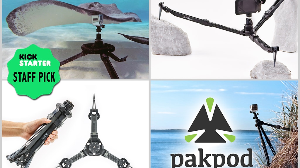 Pakpod: Tripod with Ninja Feet for SmartPhone/GoPro/DSLR
