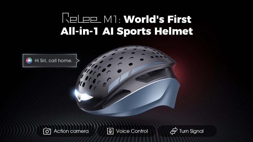 Relee M1:World's 1st All-in-1 AI Sports Helmet