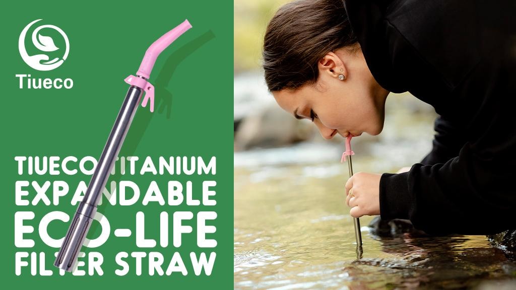 Tiueco Titanium Expandable Eco-Life Filter Straw