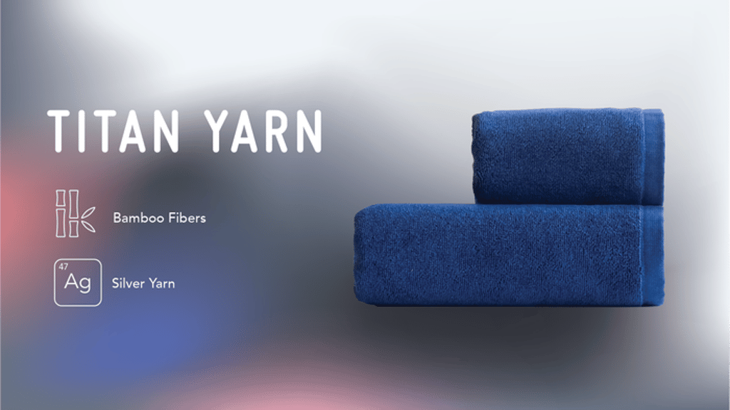 TITAN YARN - Antimicrobial Terry Towel with Pure Silver Yarn