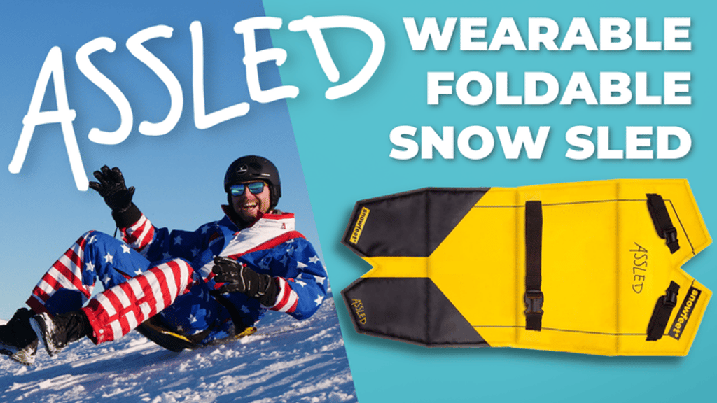 Assled V2 - Foldable Sled You Wear On Your Ass | by Snowfeet