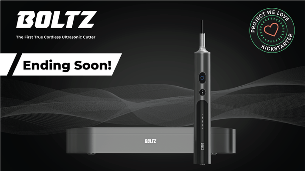 BOLTZ Cutter- The First True Cordless Ultrasonic Cutter