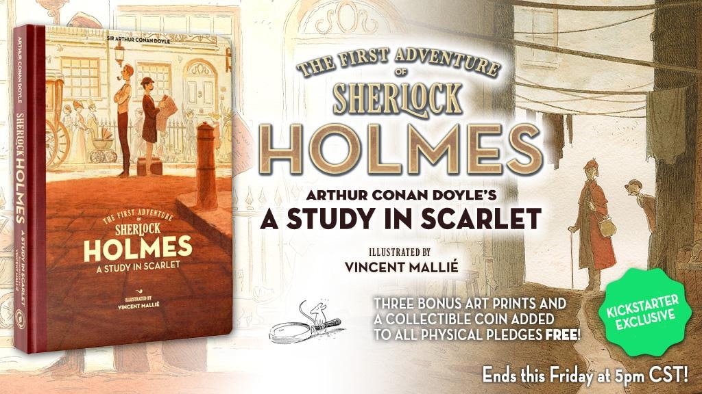 SHERLOCK HOLMES: A STUDY IN SCARLET by Vincent Mallie