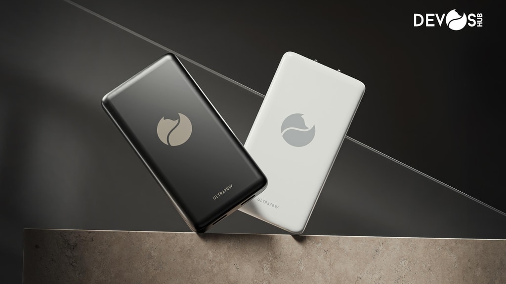 DevosHub Ultra70W : The Thinnest & Powerful 70W GaN Charger