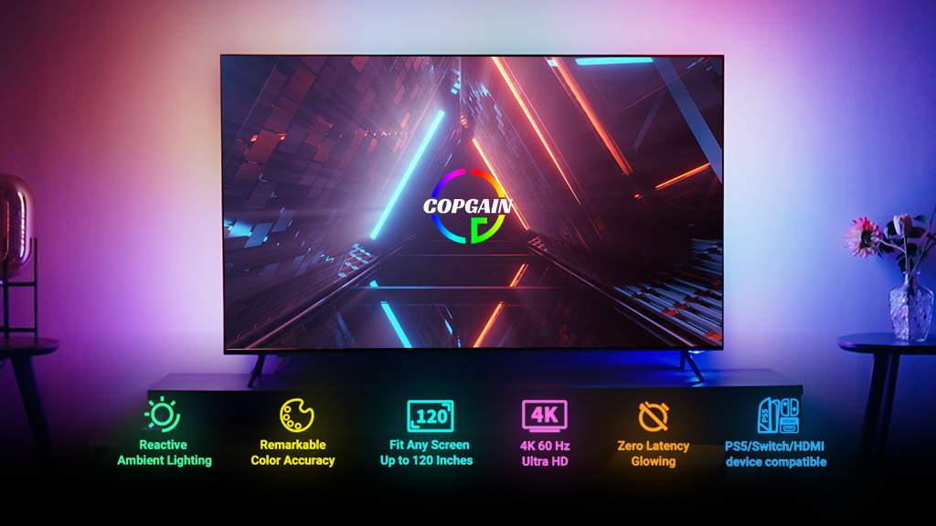 CopGain - Real-time Ambient Backlight Kit for Multimedia