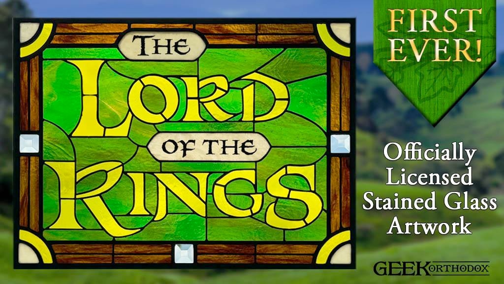 Officially licensed The Lord of the Rings™ stained glass art