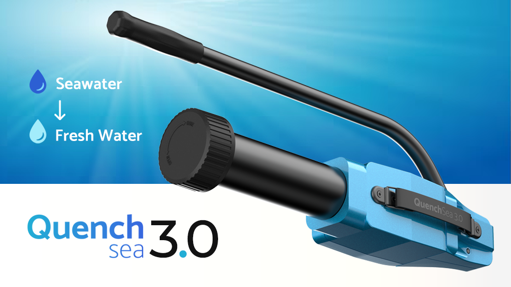 QuenchSea 3.0 Turn seawater into fresh water