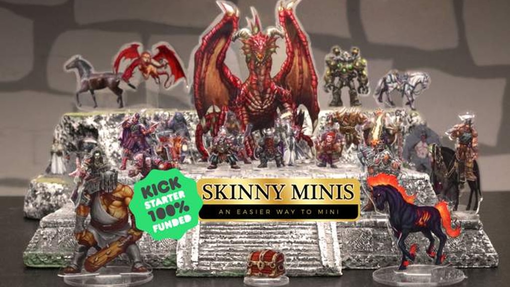 Skinny Minis: A new type of miniature for tabletop RPGs