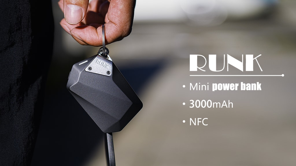 RUNK: The world's smallest stylish mini portable power bank