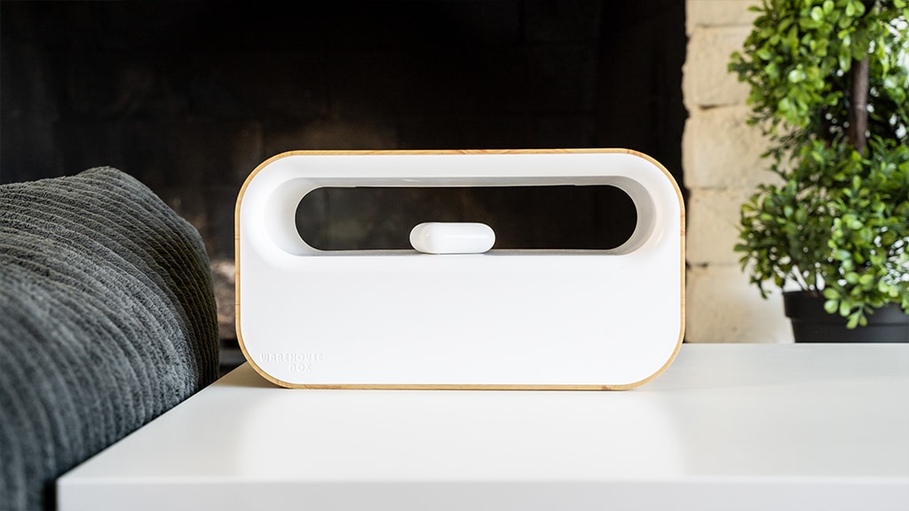 Warehouse Box: Power Strip Cable Box w/ Wireless Charger