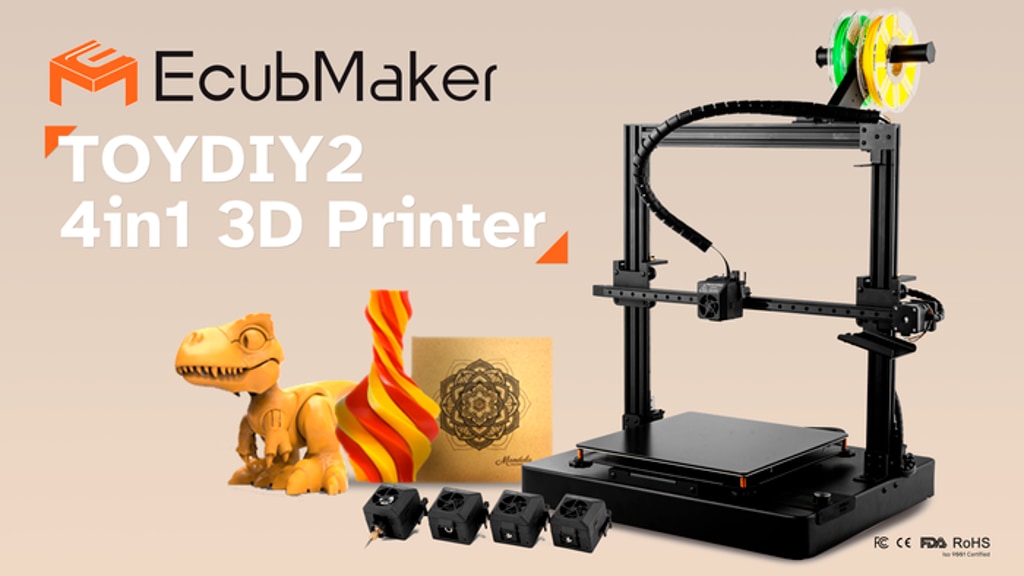 EcubMaker TOYDIY2 4-in-1 3D Printer