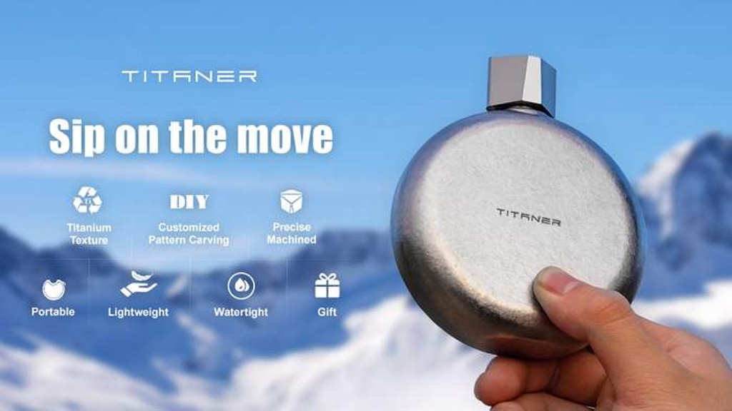 Titaner Portable Titanium Hip Flask |Enjoy Every Moment