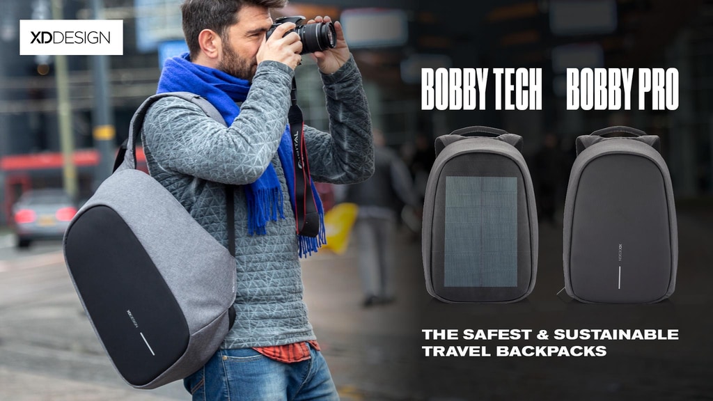 The Bobby Pro & Bobby Tech Anti-Theft Backpacks by XD Design