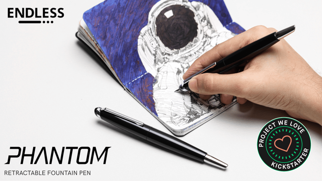 Phantom : Retractable Fountain Pen from Endless