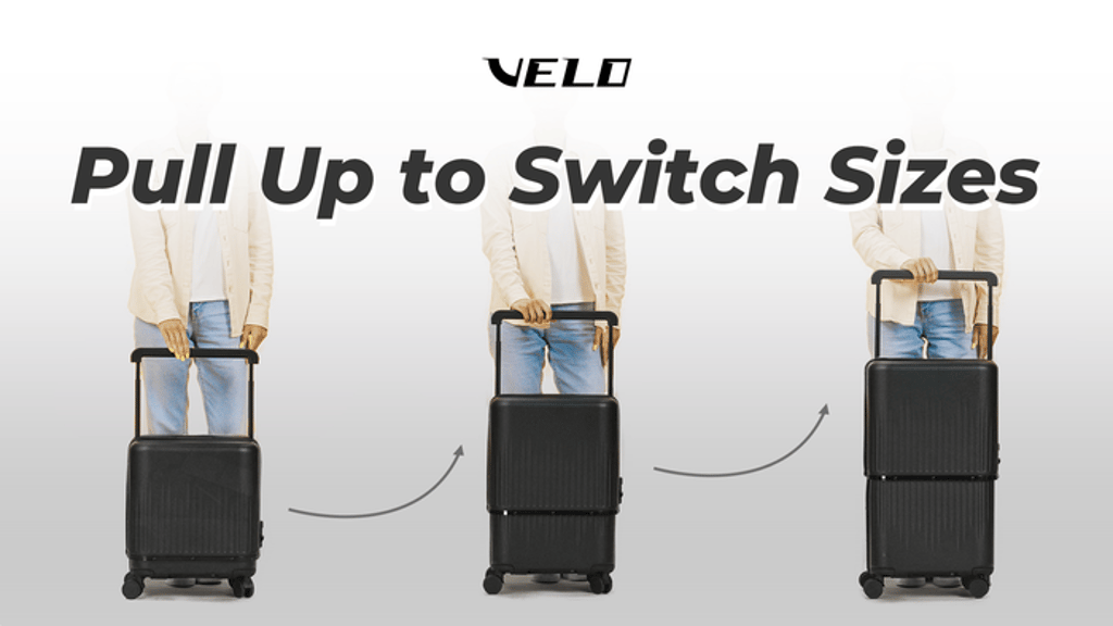 VELO Luggage: 3-in-1 Expandable Hardside Luggage