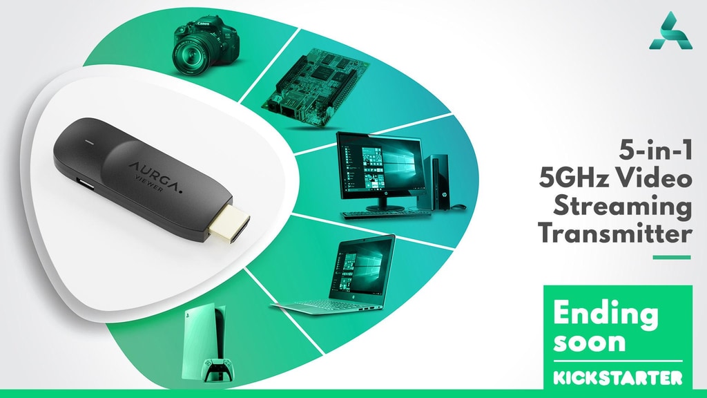 AURGA Viewer | 5-in-1 Wireless HDMI Streaming Transmitter