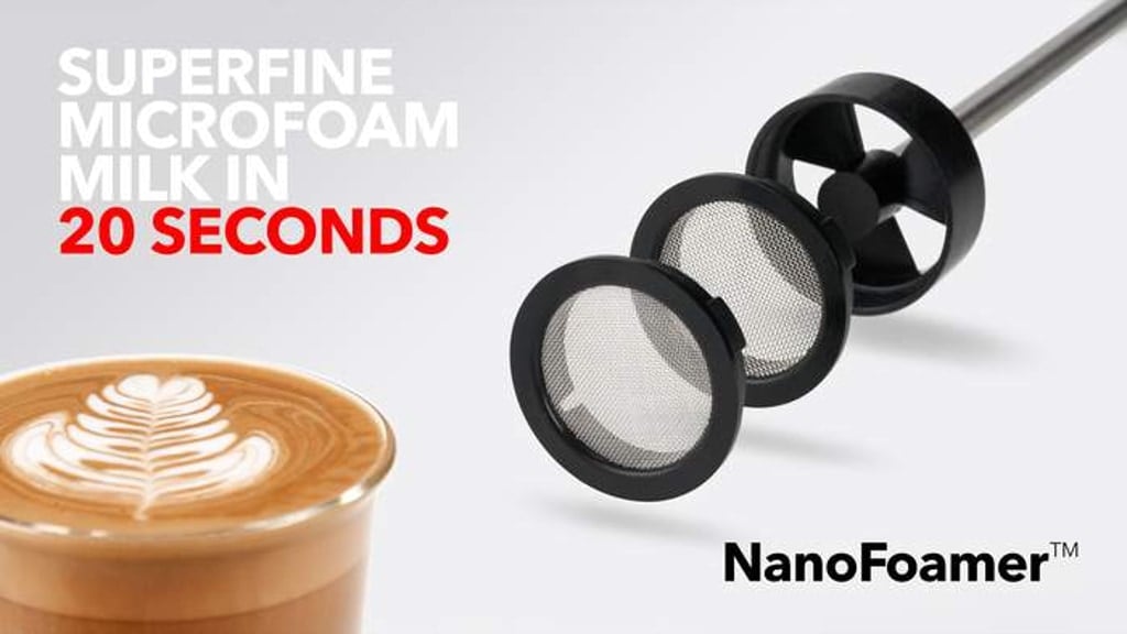 NanoFoamer - Microfoam milk in 20 seconds.
