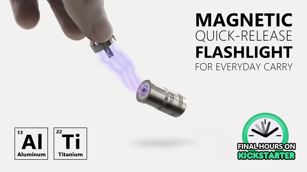 YSMART: Magnetic Quick-Release Flashlight for Everyday Carry