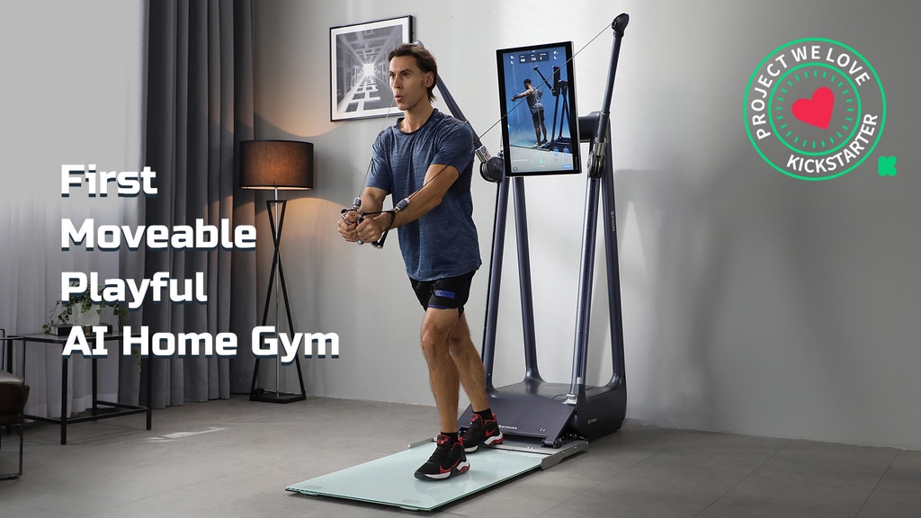 Gymera: First Moveable Playful AI Home Gym