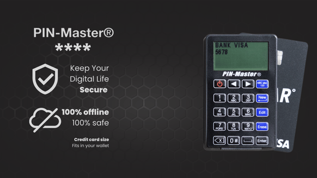 PIN-Master® 2.0 | The Most Secure & Compact Password Manager