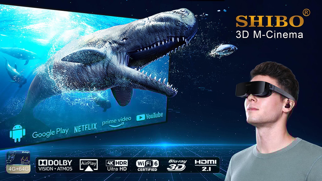 SHIBO 5K 3D M-Cinema Glass