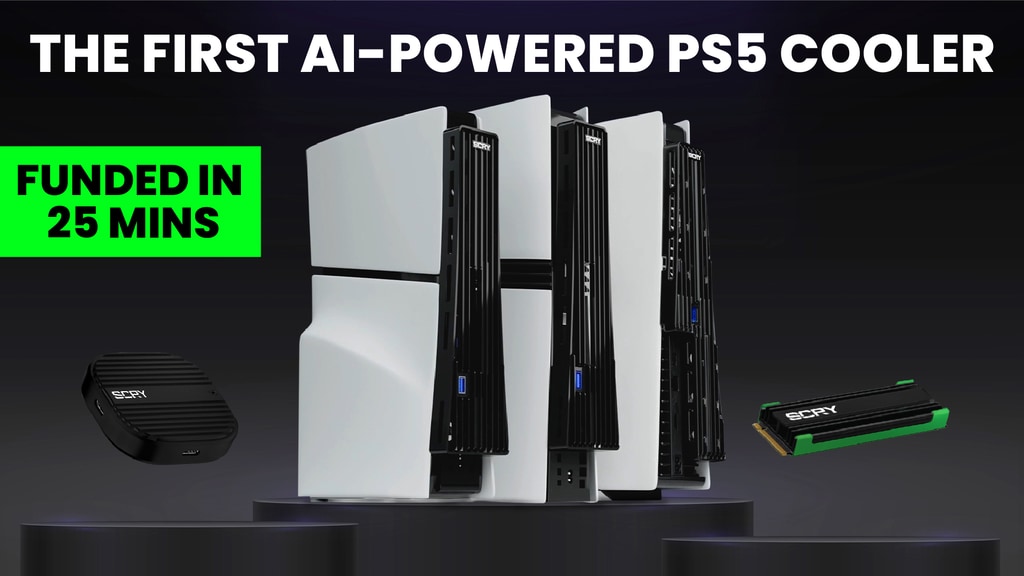 SCRY: The First AI-Powered PS5 Coolers & Fast-Cooling SSDs