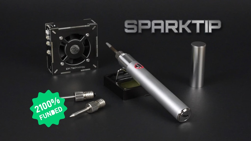 SparkTip: a beginner friendly soldering iron kit