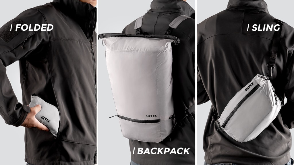 SuperPack | Folded. Backpack. Sling—Transform on the Go.