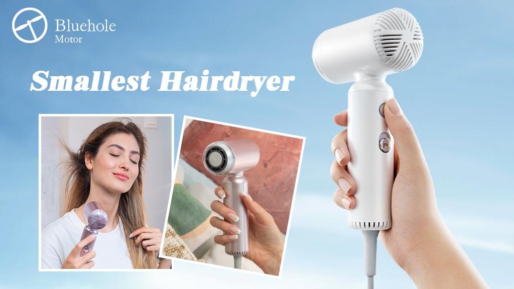 Bluehole—The Most Compact & Portable Hairdryer