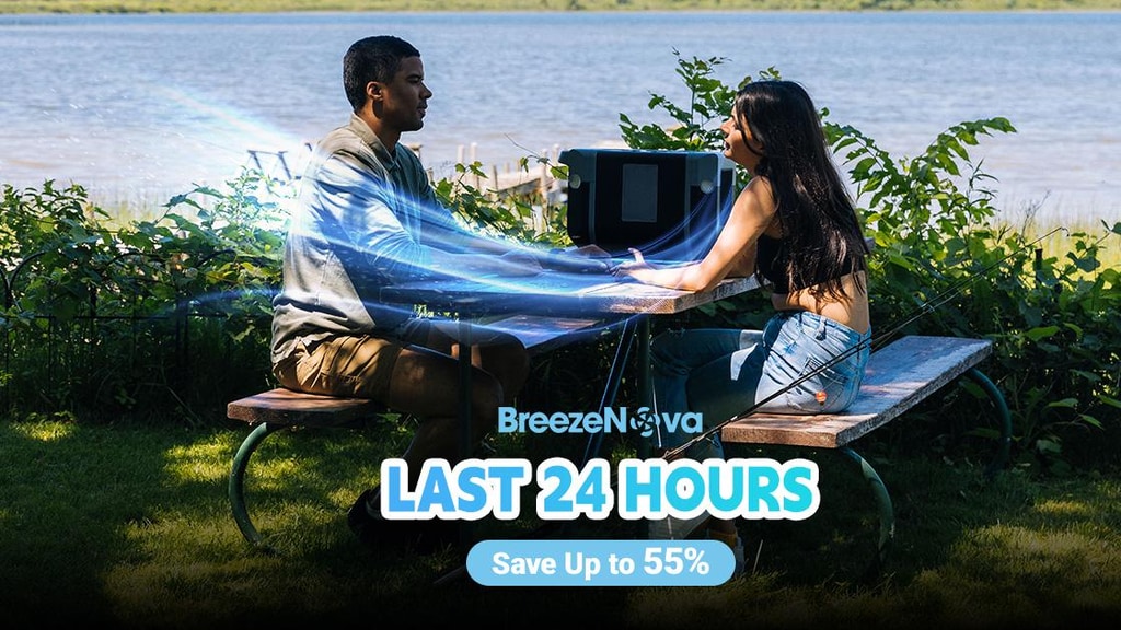 BreezeNova: 8-in-1 Portable Air Conditioner Home & Outdoors