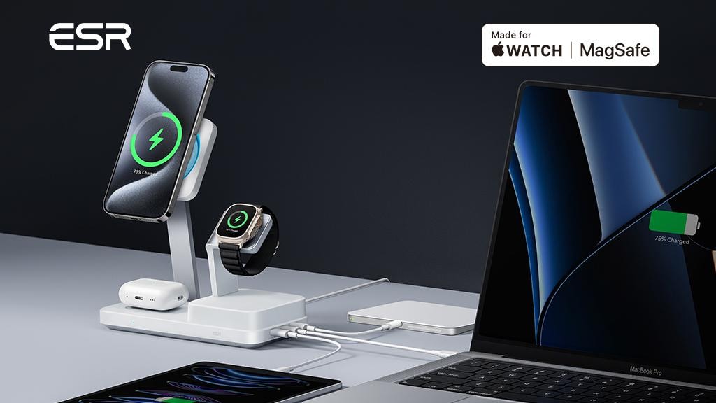 World's 1st Apple-Certified 6-in-1 MagSafe Charger with GaN