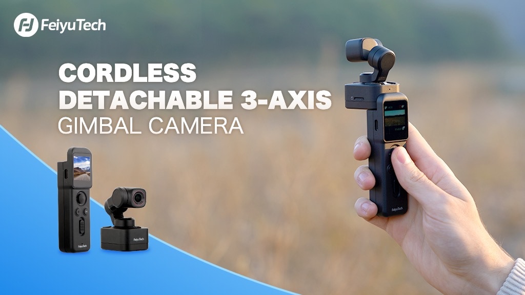 Feiyu Pocket 3: Cordless Detachable 3-Axis Gimbal Camera