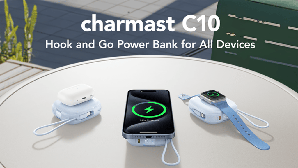 Charmast C10 | Hook and Go Power Bank for All Devices