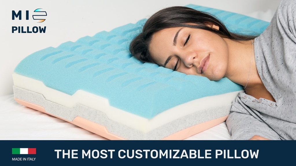 MIO PILLOW: customizable bed pillow for any sleeping mode