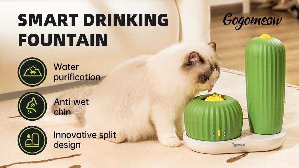 GogoMeow:Purrfect Smart Water Dispenser For Your Cat