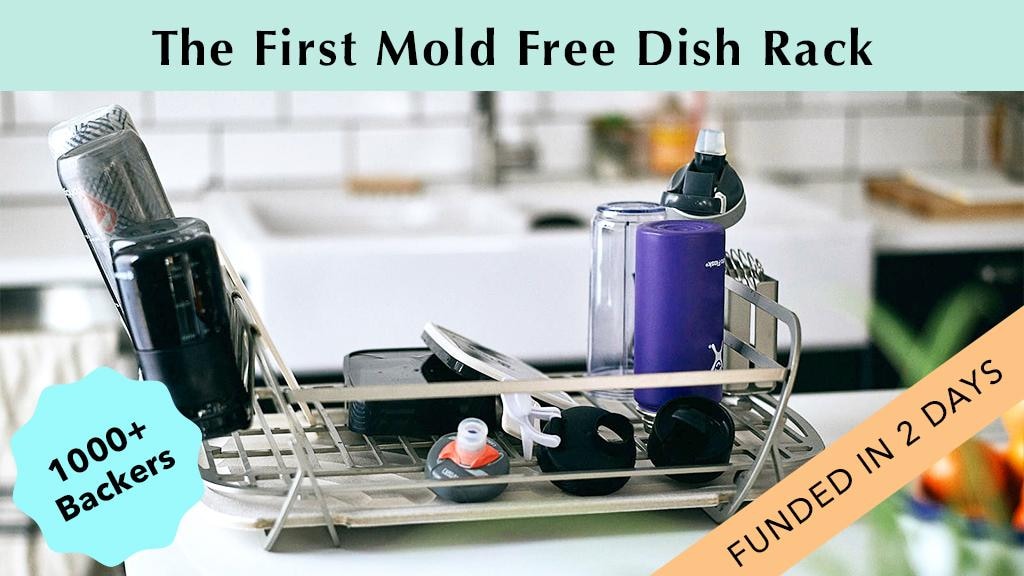 The First Mold-Free Dish Rack & Pad that Dries Instantly