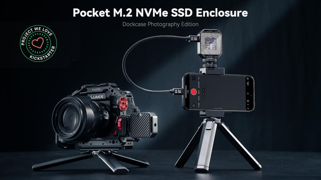 Dockcase Pocket M.2 NVMe SSD Enclosure - Photography Edition