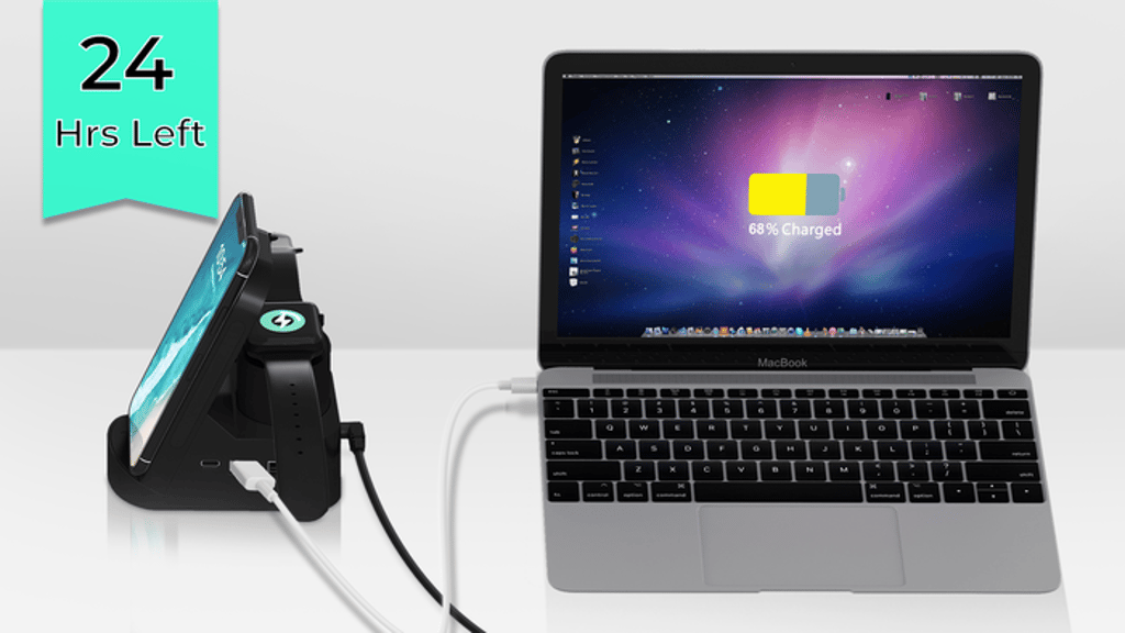 AimCharge 2: 100W 6-in-1 Charging Station w/ Wireless Panel