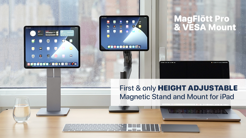 MagFlött Pro Magnetic Stand & Mount for Apple iPad / iPhone